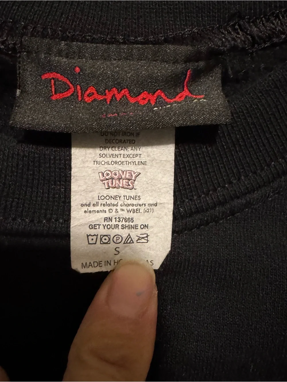 Adult Small DIAMOND Supply Co. Black Crewneck Sweater